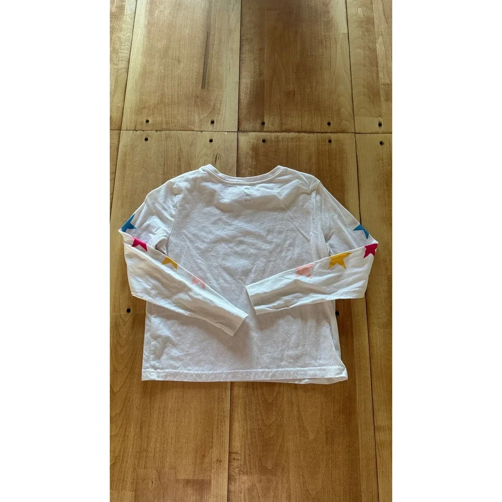 Converse Kids Large White Long Sleeve Star Graphic T-Shirt Chuck Taylor 12-13 Yr